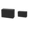 Kenhihi Yoga Block - Unsupported Latex Eva foam - Soft non slip surface with bevel for yoga, pilates, meditation - Yoga accessories for stability, balance and deep stretching (black-2 Pack) view 1