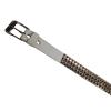 Lowlife Triple S Studded Leather Belt in White Snakeskin view 2