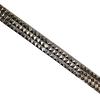 Lowlife Triple S Studded Leather Belt in White Snakeskin view 3