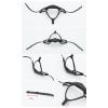 QSTDGVPW Helmet Adjuster Retention System Head Locking Buckle Easy Installation Stable Helmet Adjustable Strap for Skiing Skating, D view 4