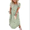 ANRABESS Womens Summer Maxi Dress Short Sleeve Casual Loose Long T Shirt Dresses Split Vacation Beach Sundress Travel Outfits Floral Print Medium view 1
