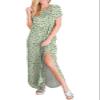 ANRABESS Womens Summer Maxi Dress Short Sleeve Casual Loose Long T Shirt Dresses Split Vacation Beach Sundress Travel Outfits Floral Print Medium view 3