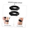 FOMIYES 2pairs Protective Knee Straps for Sports Patellar Belts for Men and Women Breathable Support for Running Hiking Basketball and More Black view 4