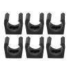 6pcs Billiards Snooker Cue Locating Clip Holder, Billiard Pool Carrier Clip Fishing Rod Holder, Plastic Billiards Pool Single Holder Mini Rod Organizer Carrier Accessory for Pool Cues Rack Storage view 1