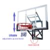 DAKAJA 54"" X 32"" Wall Mounted Dunk Basketball Hoop Outdoor, 8 Ft - 10 Ft Adjustable Backboard Hoops & Goal Rim for Adult Kid, Heavy Duty All-Steel Frame, Hand Crank Lift, 78963 view 4