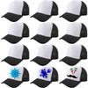 12 Pack Adult Blank Trucker Hats DIY Sublimation Trucker Caps Mesh Baseball Cap Summer Hat for Men Women Summer Sport (Color Set 2) view 1