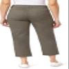 Angels Forever Young Everflex Classic Twill Convertible Mid-Rise Cropped Pants for Women, Breathable Stretch Cotton, Relaxed Straight-Leg Fit for Everyday Wear, Juniper, 12 view 3
