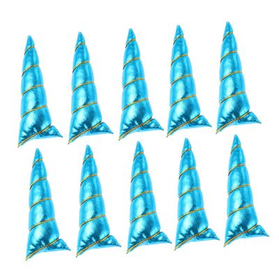 Beatifufu 10pcs Unicorn Hair Band Accessories for Boy Girl Creative Blue Unicorn Headdress for Parties Carnivals and Halloween Celebrations