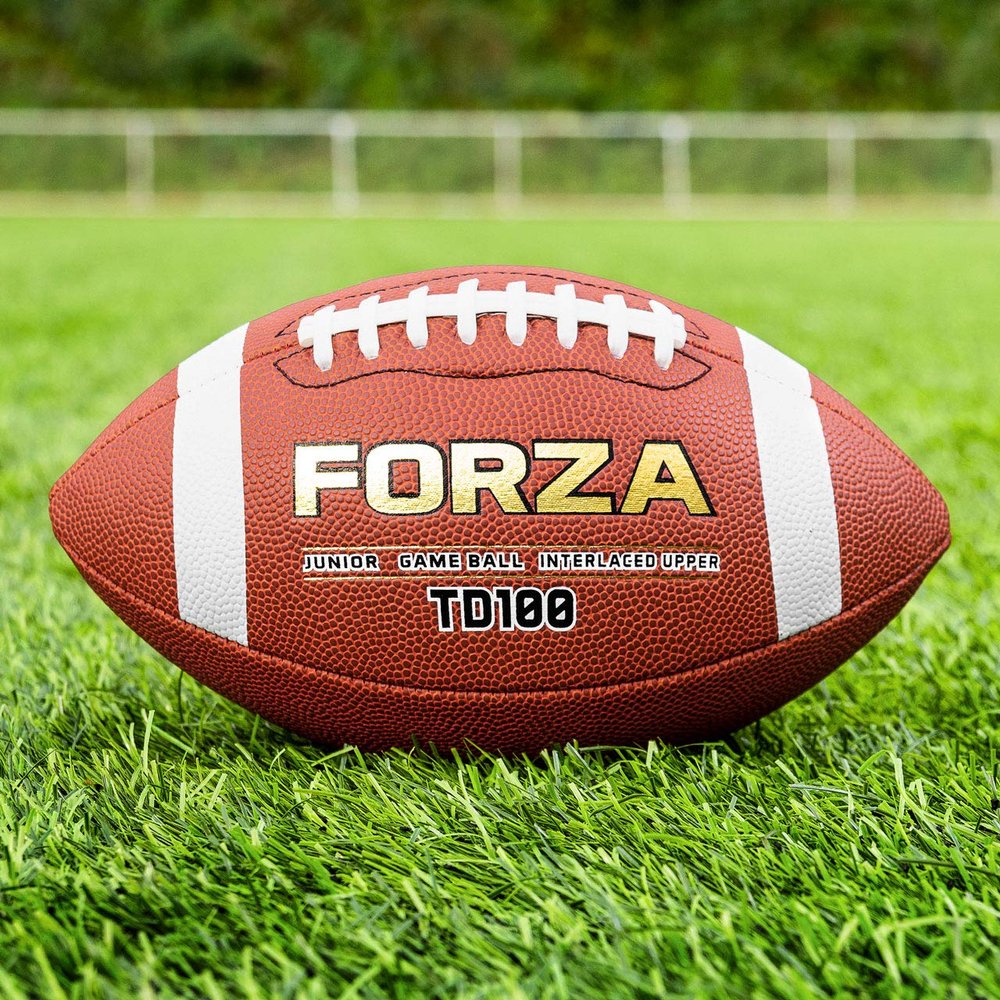 FORZA TD100 Football Game Balls | Junior to Offical Size Options Available | Ultimate High Grip Design | Packs of 1-40 (45, Junior (9-12))