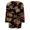 3/4 Sleeve Tops for Women Plus Size Round Neck Tshirts Shirts Spring Printed Floral Blouses Casual Trendy Loose Three Quarter Sleeve Tunic Tops to with Leggings Plus Size Tops for Women 2025 view 4