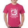 Steamboat Willie Vintage Life Preserver T-Shirt 1928 Cartoon Classic Timeless Retro Iconic Mouse Beach Men's Tee Hot Pink XX-Large view 2