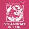 Steamboat Willie Vintage Life Preserver T-Shirt 1928 Cartoon Classic Timeless Retro Iconic Mouse Beach Men's Tee Hot Pink XX-Large view 3