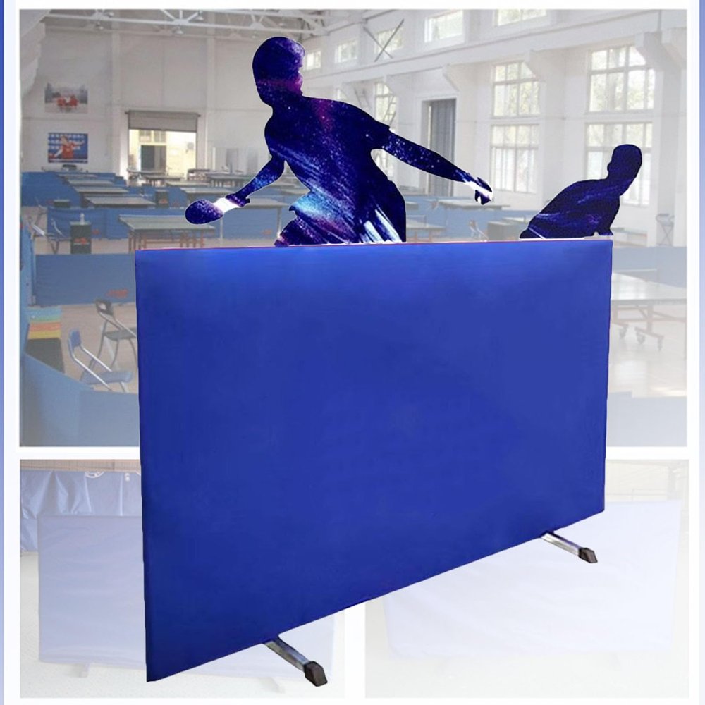 YLQFGUVWK Table Tennis Screen, Foldable Club Self Training Privacy Partition Screen with Swivel Stand for School, Club Competition Surround Obstacle Block (Size : 140x75CM-2PCS)