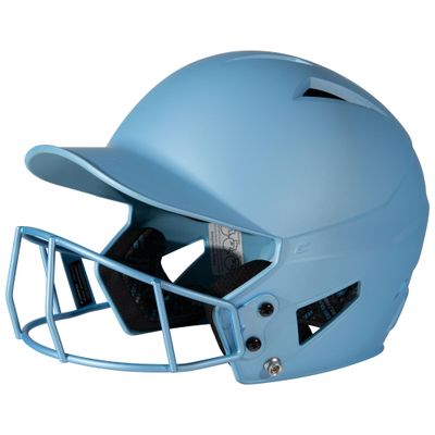 Champro HX Rise Fastpitch Batting Helmet with Facemask, Large, Light Blue