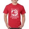 Steamboat Willie Vintage Life Preserver T-Shirt 1928 Cartoon Classic Timeless Retro Iconic Mouse Beach Men's Tee Red XX-Large view 2