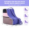 Boulder Bee Roller Skate Bag, Ice Skate Bag for Women with Adjustable Shoulder Strap, Shoe Bag for Ice Skating/Inline Skates, for Both Kids and Adults (Purple) view 4
