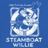 Steamboat Willie Vintage Life Preserver T-Shirt 1928 Cartoon Classic Timeless Retro Iconic Mouse Beach Men's Tee Blue XX-Large view 3