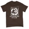 Steamboat Willie Vintage Life Preserver T-Shirt 1928 Cartoon Classic Timeless Retro Iconic Mouse Beach Men's Tee Brown XX-Large view 1