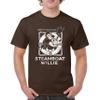 Steamboat Willie Vintage Life Preserver T-Shirt 1928 Cartoon Classic Timeless Retro Iconic Mouse Beach Men's Tee Brown XX-Large view 2