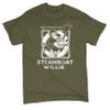 Steamboat Willie Vintage Life Preserver T-Shirt 1928 Cartoon Classic Timeless Retro Iconic Mouse Beach Men's Tee Military Green XX-Large view 1