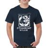 Steamboat Willie Vintage Life Preserver T-Shirt 1928 Cartoon Classic Timeless Retro Iconic Mouse Beach Men's Tee Navy Blue XX-Large view 2