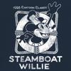 Steamboat Willie Vintage Life Preserver T-Shirt 1928 Cartoon Classic Timeless Retro Iconic Mouse Beach Men's Tee Navy Blue XX-Large view 3