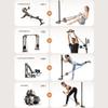 SOUUXIU Fitness Pump Adjustable Resistance Band 3 to 17kg Home Exercise Equipment Portable Cable Machine for Arms Legs Chest for Home Training Gym view 3