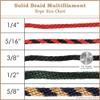 Rope and Cord Solid Braid Multifilament Polypropylene Rope  Choose from Diameters Between 1/4, 5/16, 3/8, 1/2, & 5/8 view 4