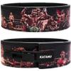 Katamu Premium Leather Lever Weightlifting Belt  Secure Steel Lever, Powerlifting Support for Deadlifts, Squats & Heavy Lifts - Lift More, Look Good (Tyson, Small) view 1