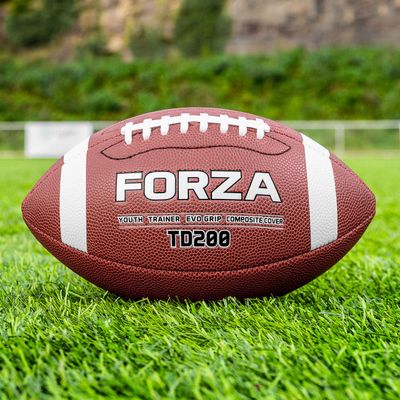 FORZA TD200 Practice Football | Ultimate High Grip Ball | Junior to Offical Size Options Available | Packs of 1, 3, 40 or 45 (40, Youth (12-14))