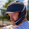 Champro HX Jaw Guard, Scarlet, White, Navy view 3