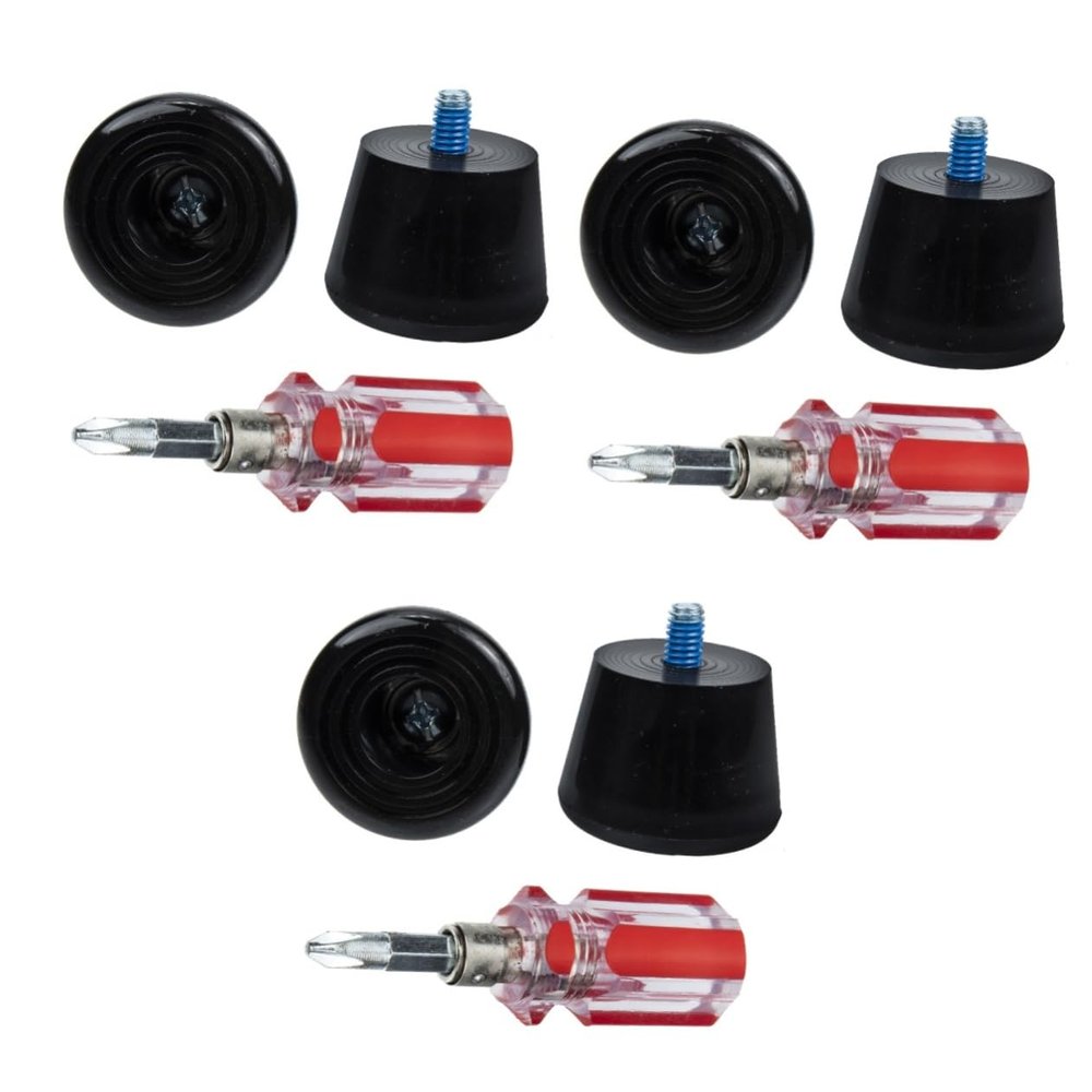 BESPORTBLE 3sets Professional Roller Skates Toe Stops Rubber Brakes for Jam Skates Replaceable Toe Stoppers