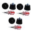 BESPORTBLE 3sets Professional Roller Skates Toe Stops Rubber Brakes for Jam Skates Replaceable Toe Stoppers view 1
