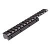Gotical Low Profile 11mm / 3/8" Dovetail to Picatinny Rail Adapter Converter Durable Item longlasting (14 Slot Extension Low Profile Rail) Durable view 1
