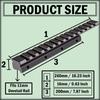 Gotical Low Profile 11mm / 3/8" Dovetail to Picatinny Rail Adapter Converter Durable Item longlasting (14 Slot Extension Low Profile Rail) Durable view 3