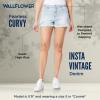 WallFlower Women's Fearless Curvy Denim Fashion Shorts High-Rise Insta Vintage Juniors, Annie, 9 view 4