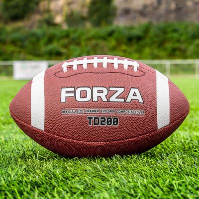 FORZA TD200 Practice Football | Ultimate High Grip Ball | Junior to Offical Size Options Available | Packs of 1, 3, 40 or 45 (40, Official (14+))
