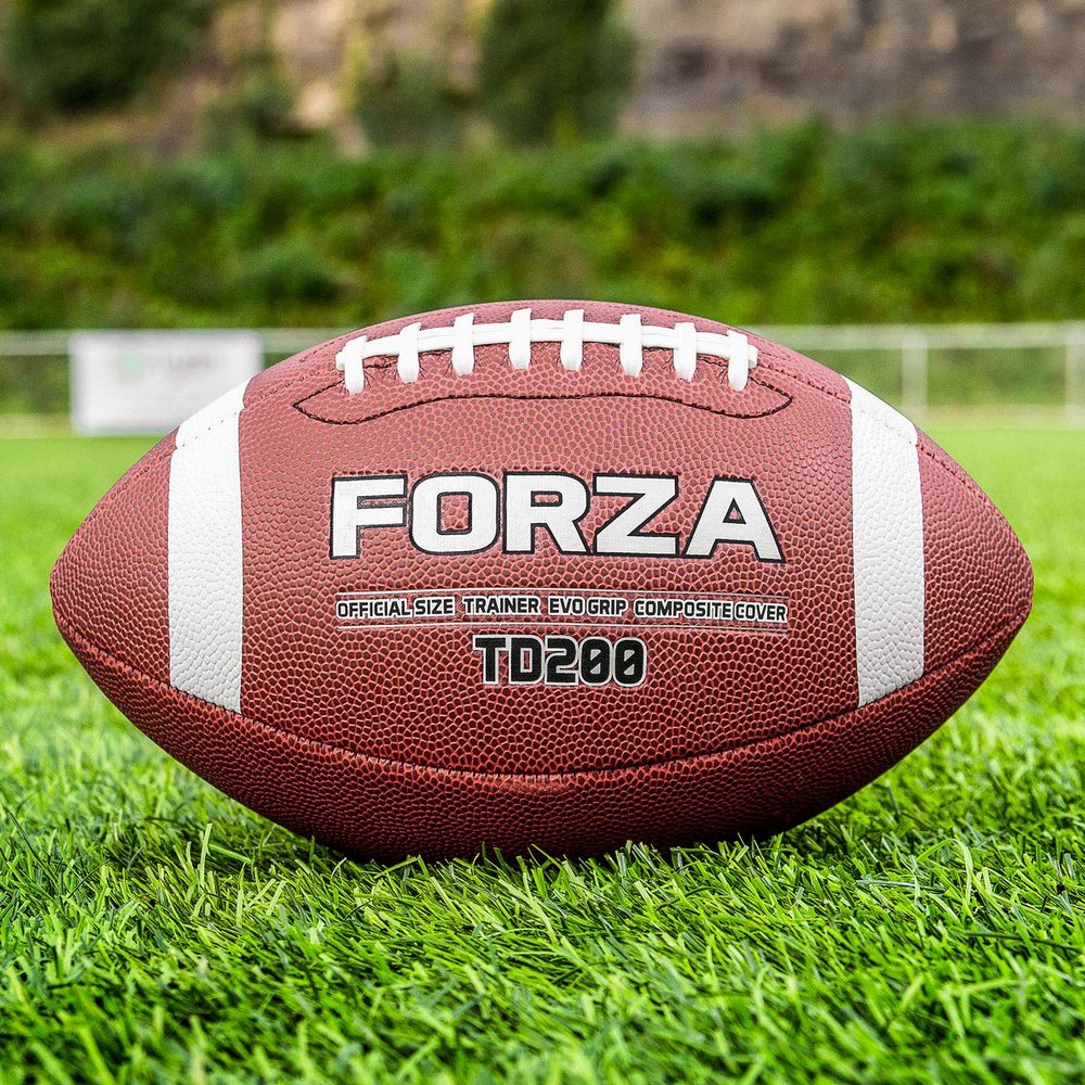 FORZA TD200 Practice Football | Ultimate High Grip Ball | Junior to Offical Size Options Available | Packs of 1, 3, 40 or 45 (40, Official (14+))