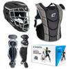 Champro Optimus Pro Fastpitch Catcher's Kit, Ages 9-12, Black view 1