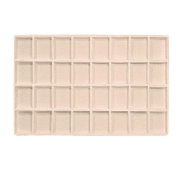 5 Pc 32 Compartment Display Tray Inserts (Beige)