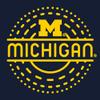 UGP Campus Apparel YC1404 - Michigan Wolverines Sunny Circle Infant Creeper Bodysuit - 6 Months - Navy view 2