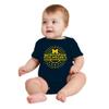 UGP Campus Apparel YC1404 - Michigan Wolverines Sunny Circle Infant Creeper Bodysuit - 6 Months - Navy view 4