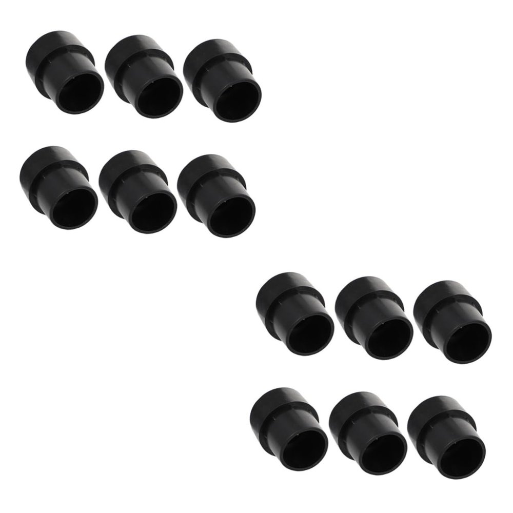 VANZACK 12pcs Multipurpose Non- Foot Pads for Trampolines and Furniture Mats to Prevent Sliding and Reduce Noise Easy to Install Black