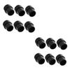 VANZACK 12pcs Multipurpose Non- Foot Pads for Trampolines and Furniture Mats to Prevent Sliding and Reduce Noise Easy to Install Black view 1