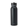 BUILT 40oz Cascade Double Wall Vacuum Insulated Stainless Steel Water Bottle with Wide Mouth Straw Lid, Black view 1