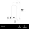BUILT 40oz Cascade Double Wall Vacuum Insulated Stainless Steel Water Bottle with Wide Mouth Straw Lid, Black view 4