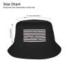 Black White Stripes Red Hearts Men Women Double Layer Fisherman Hat, Summer Outdoor Travel Bucket Hat/Sun Hat/Beach Hat view 4