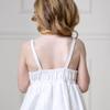 Hope & Henry Baby Girls' Sleeveless Bow Front Linen Sundress, 12-18 Months, White Linen view 3