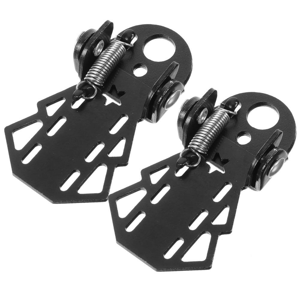 Folding Bike Rear Pedal Bicycle Rear Seat Footrest Steel Made Bike Pegs Easy to Install Non-Slip Cylinder Shape