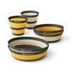 Sea to Summit Frontier Ultralight Collapsible Dinnerware Set, 2-Person (2 Medium Bowls, 2 Large Bowls, 2 Cups) view 1